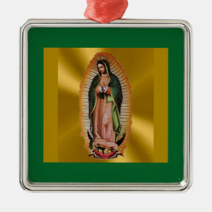 Vår dam av den Guadalupe julprydnaden Julgransprydnad Metall