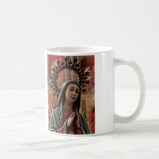 Vår dam av den Guadalupe Nuestra senoraen de Kaffemugg (Höger)