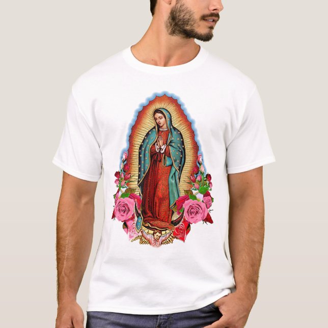 Vår dam av den Guadalupe oskulden Mary T Shirt (Framsida)