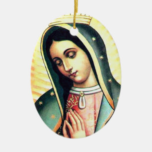 Vår dam av den Guadalupe prydnaden Julgransprydnad Keramik