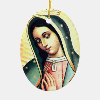 Vår dam av den Guadalupe prydnaden Julgransprydnad Keramik