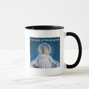 Vår dam av den Medjugorje kaffemuggen Mugg