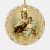Vår dam av den Mount Carmel babyen Scapular Jesus