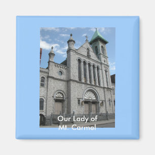 Vår dam av den Mount Carmel kyrkan Magnet