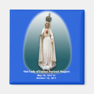 Vår dam av det Fatima porträtt Magnt Magnet