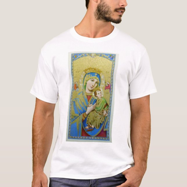 Vår dam av evig hjälp tee shirt (Framsida)