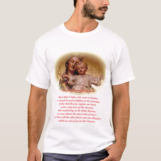 Vår dam av Fatima Tee Shirt (Framsida)