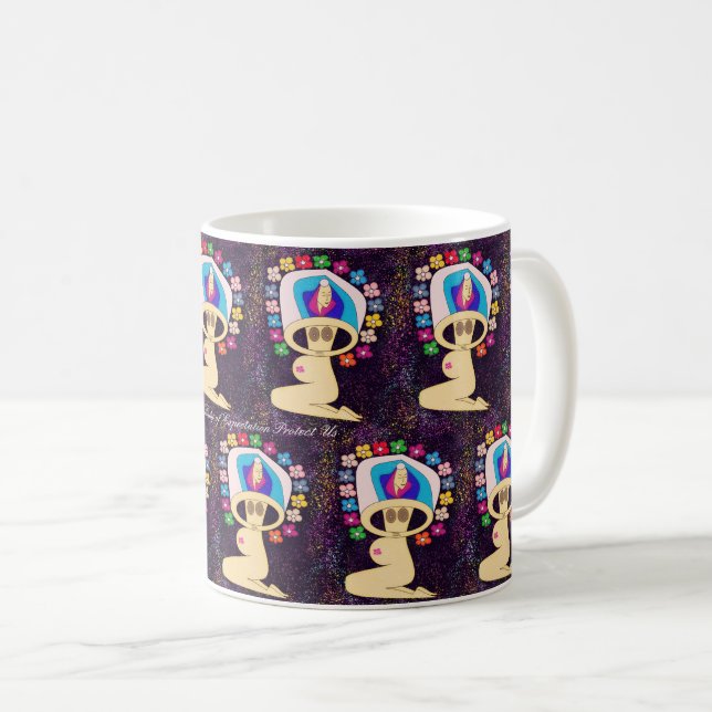 Vår dam av förväntningar skyddar oss kaffemugg (Framsida höger)