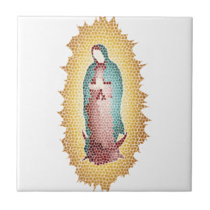 Vår dam av Guadalupe den mosaiska designen Kakelplatta
