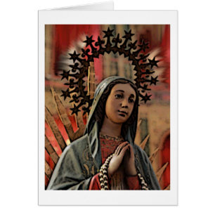 Vår dam av Guadalupe det tomma kortet Hälsningskort