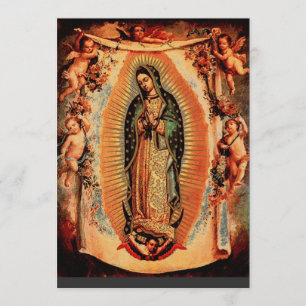 Vår dam av Guadalupe Inbjudningar