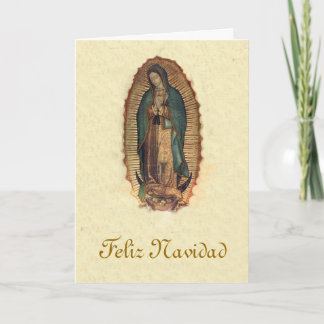 Vår dam av Guadalupe jul Helgkort