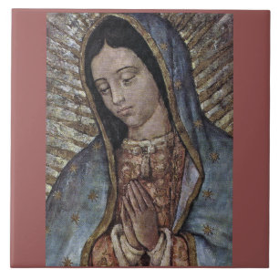 VÅR DAM AV GUADALUPE KAKELPLATTA