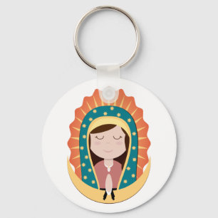 Vår dam av Guadalupe Keychain Nyckelring