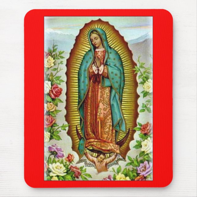 Vår dam av Guadalupe Mousepad Musmatta (Framsidan)