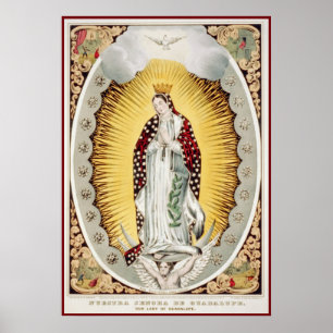 Vår dam av Guadalupe Poster