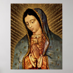 Vår dam av Guadalupe Poster