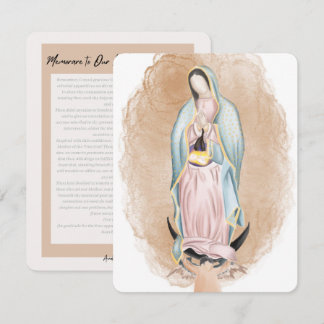 Vår Dam av Guadalupe Prayer Card - 10 paket Anteckningskort