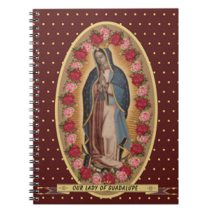 Vår Dam av Guadalupe Santa Maria Spanska Virgin Anteckningsbok