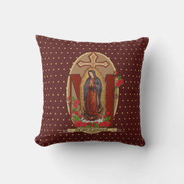 Vår Dam av Guadalupe Santa Maria Spanska Virgin Kudde
