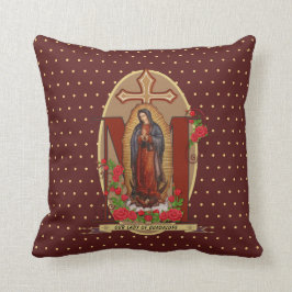 Vår Dam av Guadalupe Santa Maria Spanska Virgin Kudde