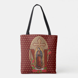 Vår Dam av Guadalupe Santa Maria Spanska Virgin Tygkasse