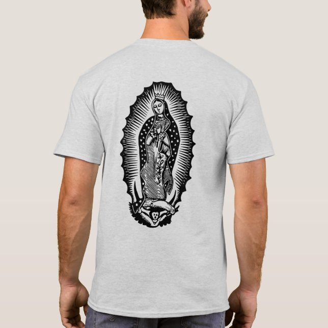 Vår dam av Guadalupe T Shirt (Baksida)