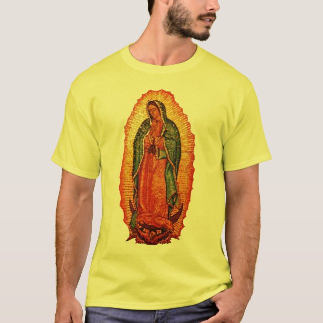 Vår dam av Guadalupe Tee Shirt (Framsida)