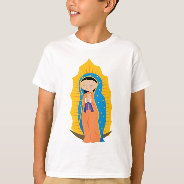 Vår dam av Guadalupe Tee Shirt (Framsida)