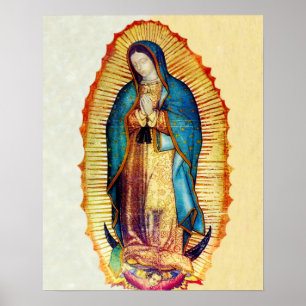 Vår Dam av Guadalupe Tilma Replica A Poster