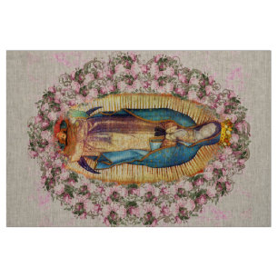 Vår Dam av Guadalupe Virgin Mary 203 Tyg