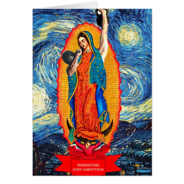 Vår dam av KettleBellsen Hälsningskort (Framsidan)