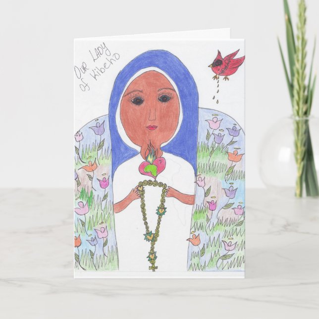 Vår dam av Kibeho kärlek Kort (Framsida)
