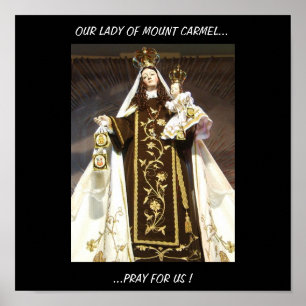 VÅR DAM AV MOUNT CARMEL… BER FÖR US! POSTER