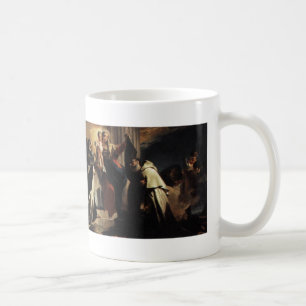 Vår dam av Mt Carmel och soulsna i skärseld Kaffemugg