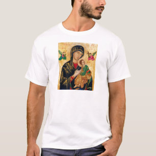Vår Dam av Perpetual Help Icon Virgin Mary Art Tee