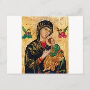 Vår Dam av Perpetual Help Icon Virgin Mary Art Vykort
