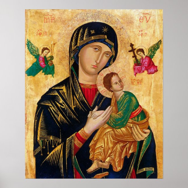 Vår Dam av perpetual Help Madonna och Child Icon Poster (Framsidan)