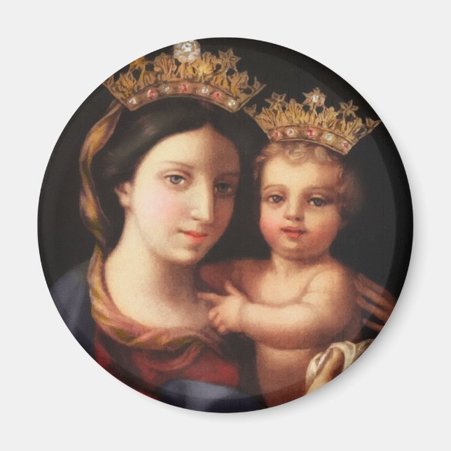 Vår Dam av tillit, vackra magnet (Framsidan)