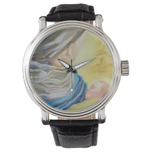 Vår Dam av tystnad som håller baby Jesus Armbandsur