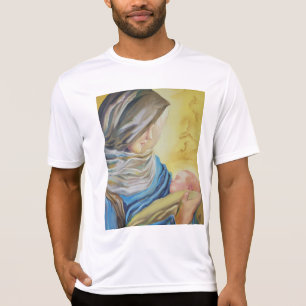 Vår Dam av tystnad som håller baby Jesus T Shirt