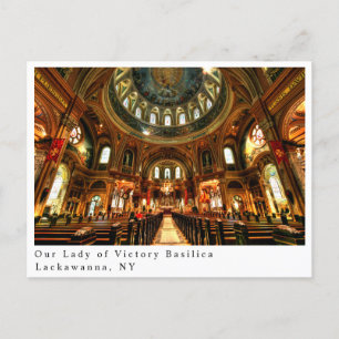Vår Dam av Victory Basilica, Lackawant NY Vykort