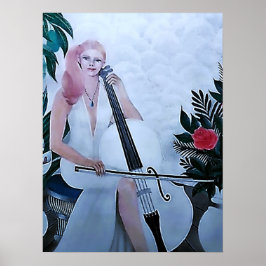 VÅR DAM CELLIST POSTER