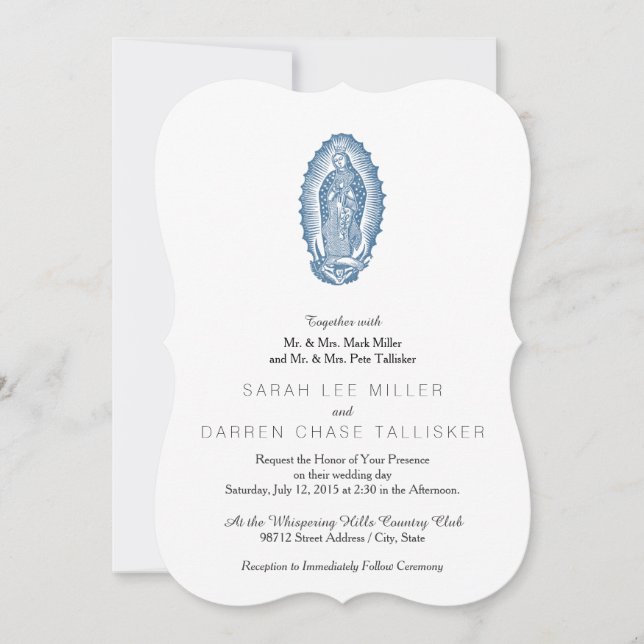 Vår Dam Guadalupe Inbjudningar (Framsida)