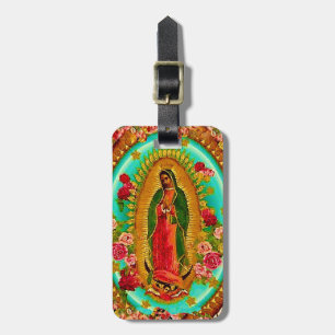 Vår dam Guadalupe mexicanska Sanktt jungfruliga Bagagebricka