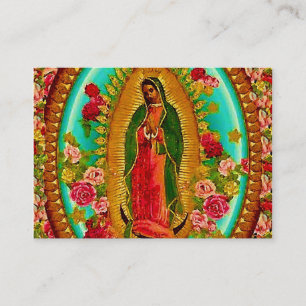 Vår dam Guadalupe mexicanska Sanktt jungfruliga Visitkort