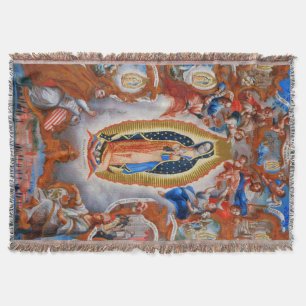 Vår Dam Guadalupe Visions Juan Diego Blanket Mysfilt