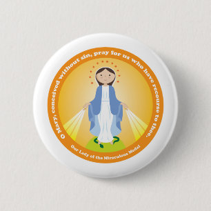 Vår Dam i den Miraculous Medal Knapp