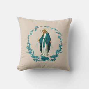 Vår Dam i den Miraculous Medal Kudde