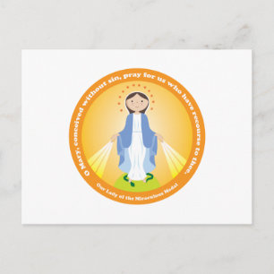 Vår Dam i den Miraculous Medal Vykort